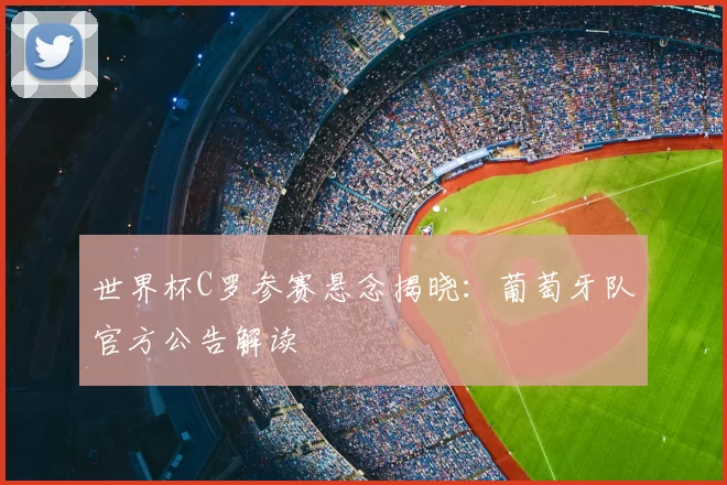 世界杯C罗参赛悬念揭晓：葡萄牙队官方公告解读