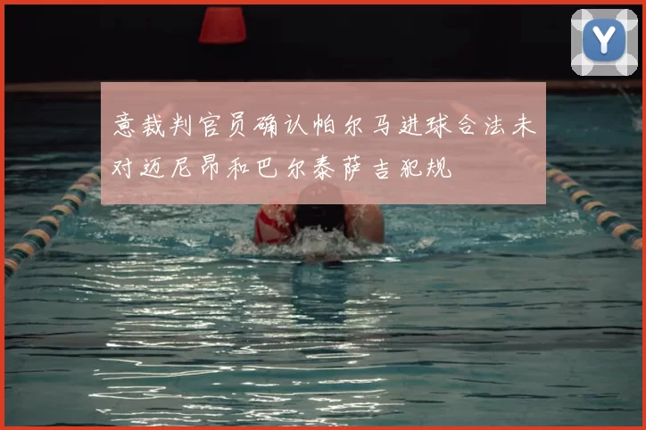意裁判官员确认帕尔马进球合法未对迈尼昂和巴尔泰萨吉犯规